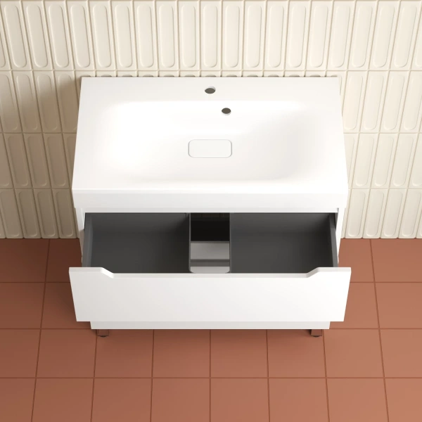 Тумба напольная без раковины 80 см Style Line Остин ЛС-00002393 белый матовый