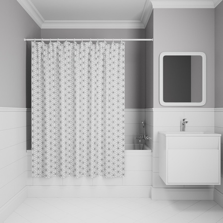 Шторка для ванны 200x180 IDDIS BB04P18i11