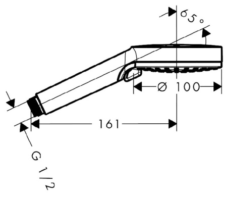Душевой комплект Hansgrohe Crometta E 240 1jet 27957000
