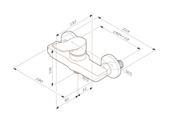 Смеситель для душа Am.Pm X-Joy F85A20033
