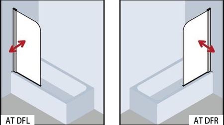 Штора для ванны Kermi AT DFL 07515VAK