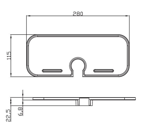 Полка для душевой стойки Esko SS01