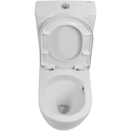 Чаша напольного безободкового унитаза BelBagno Sfera-R BB2141CP-TOR/SC без бачка с сиденьем микролифт