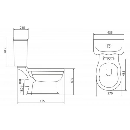 Бачок для унитаза BelBagno Cento BB8332