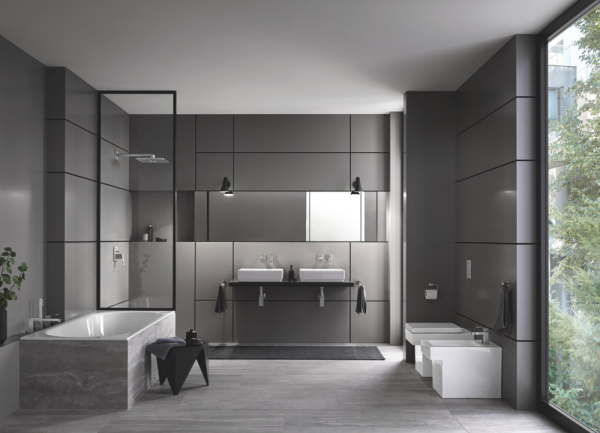 Смеситель для раковины встраиваемый Grohe Eurocube 23447 DC0 (23447DC0) суперсталь