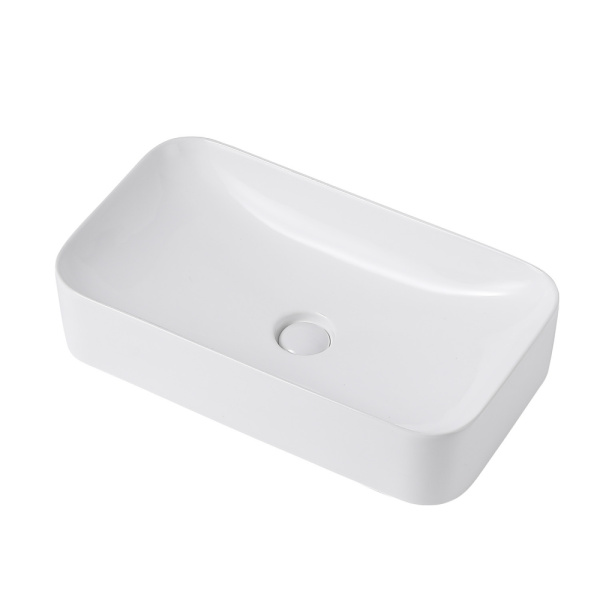 Раковина накладная Abber Rechteck AC2204 AC2204, фаянс, белая, прямоугольная, 37x35x13,5 см