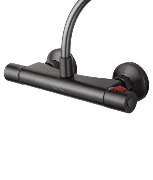 Смеситель для душа с термостатом WONZON & WOGHAND INN 5, темный графит WW-B1005-A-BGG