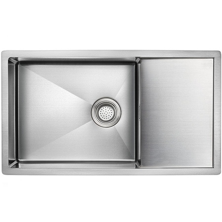 Кухонная мойка Paulmark Platte PM807844-BS брашированная нерж.сталь