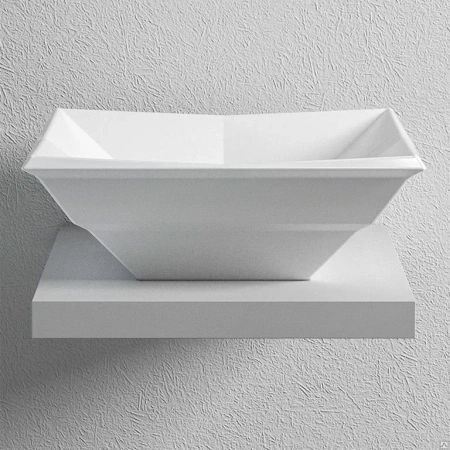 Раковина накладная (41х41) Bien Kristal KRLG04101FD0W3000