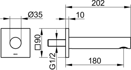 Излив Keuco IXMO 59545010102