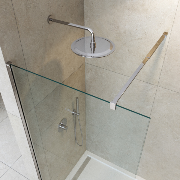 Душевая перегородка 140 см CEZARES LIBERTA LIBERTA-L-1-140-C-Cr