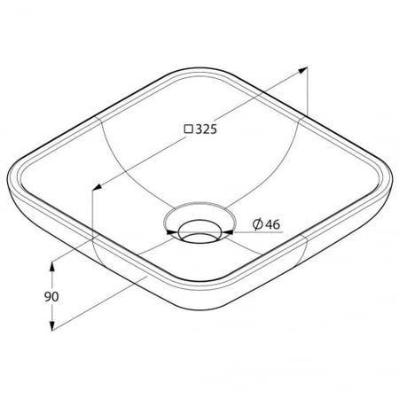 Раковина отдельностоящая белая Kludi Plus 49W0343