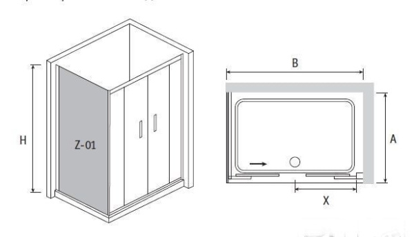 Душевой угол RGW PA-41 (RGW PA-11+RGW Z-01) 01084103-21