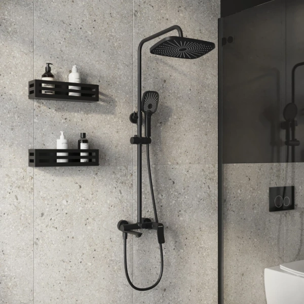Душевая система Grossman Advans 500.K35.09.210 черный матовый