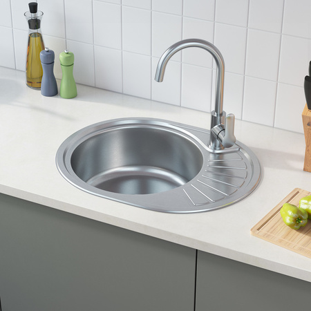 Мойка кухонная из нержавеющей стали IDDIS Suno (SUN60SLi77)