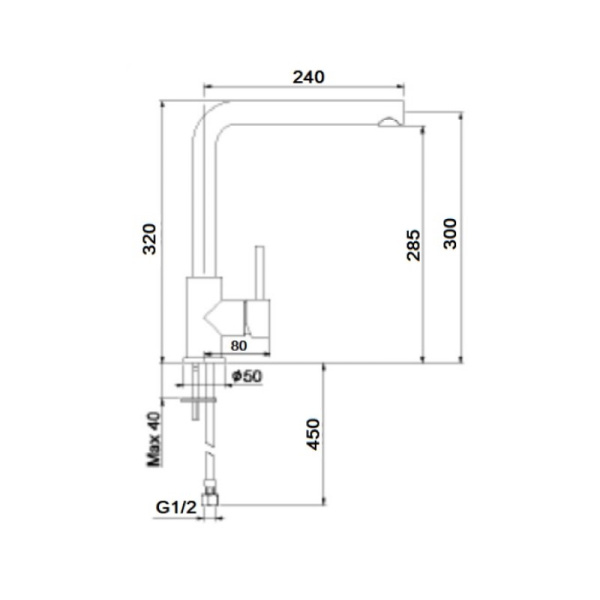 Смеситель для кухни Webert London LO920302015, хром Смеситель для кухни Webert London LO920302015, хром