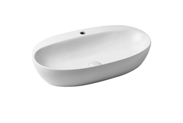 Раковина накладная (70х42) Azzurra Elegance ELLA070420CMBI/(ECI70M bi)*1