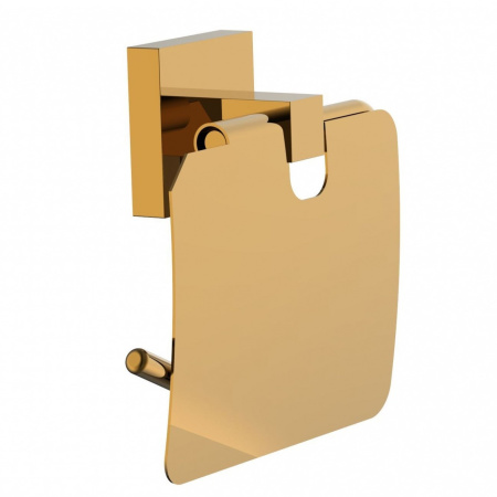 Держатель для туалетной бумаги с крышкой WONZON & WOGHAND POLO, темное золото WW-8926-DG