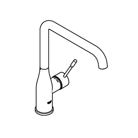 Смеситель для мойки L-излив Grohe Essence 30505 DC0 (30505DC0) суперсталь