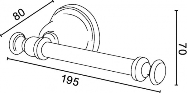 Держатель для туалетной бумаги Tiffany TWHA019oro
