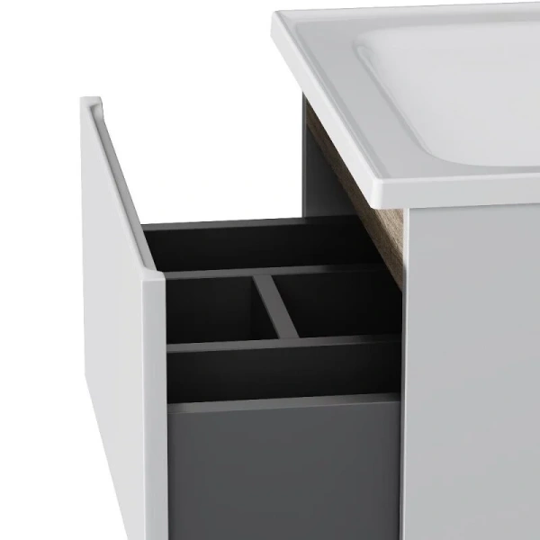 Тумба без раковины 50 см Am.Pm Sense M85AFSX0502WG белый глянец