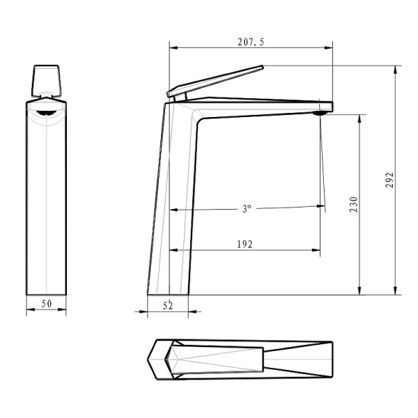 Смеситель для раковины Boheme Venturo 382-W