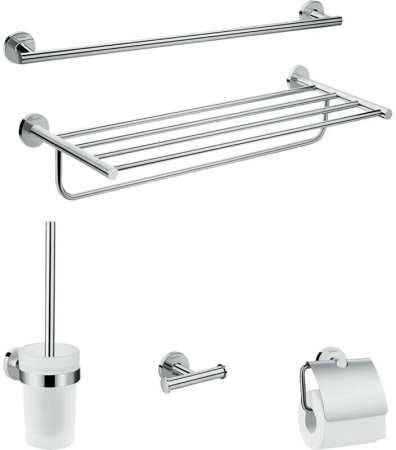 Набор аксессуаров для ванной комнаты Hansgrohe Logis Set Universal 41728000 хром
