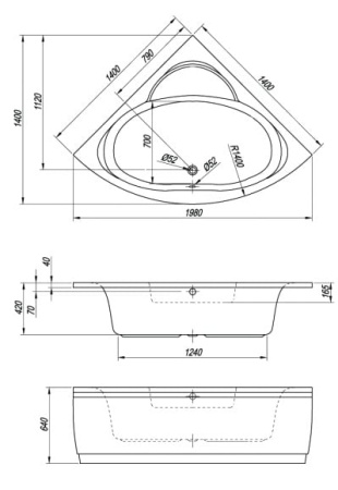 Ванна Kolpa-San Royal 140