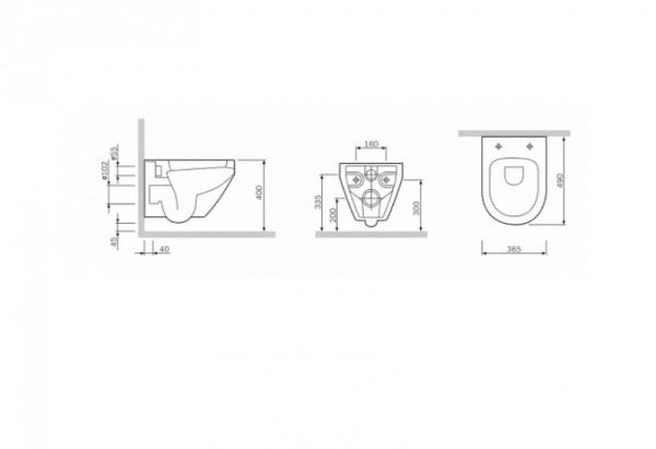 Комплект AM.PM Spirit инсталляция+кнопка матовый хром+унитаз+крышка I012702/I014131/C701738SC