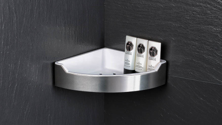 Полка FIXSEN Hotel угловая одноэтажная с пластиковой вставкой FX-31003D