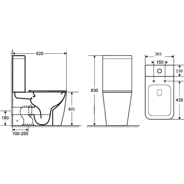 Унитаз напольный безободковый Grossman Style GR-4453S с сиденьем микролифт