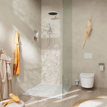 Душевой гарнитур Hansgrohe Pulsify S 1jet EcoSmart 24372700 белый матовый