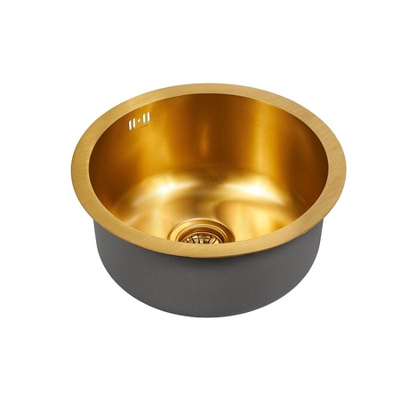 Кухонная мойка Paulmark Werra PM404646-BG брашированная нерж. сталь