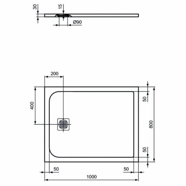 Душевой поддон (100х80) Ideal Standard ULTRAFLAT S K8219FV Душевой поддон (100х80) Ideal Standard ULTRAFLAT S K8219FV