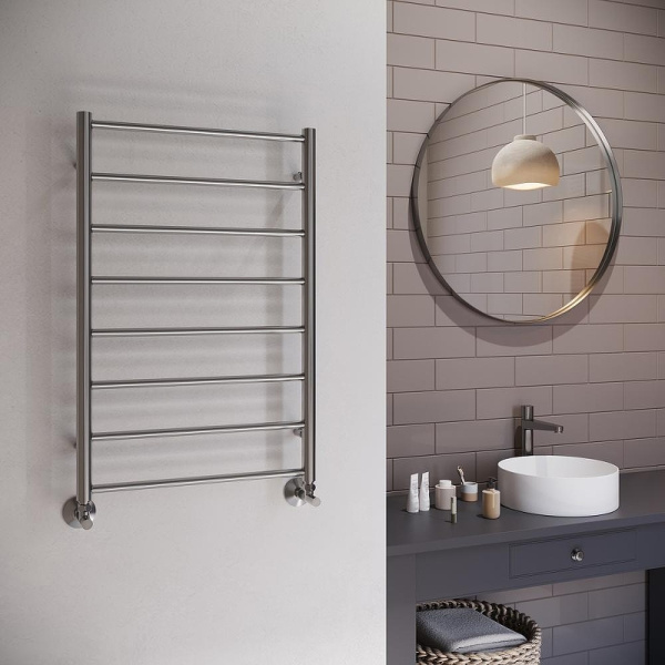 Полотенцесушитель водяной (50х80) П8 Terminus АВРОРА 4670078566287 оружейная сталь