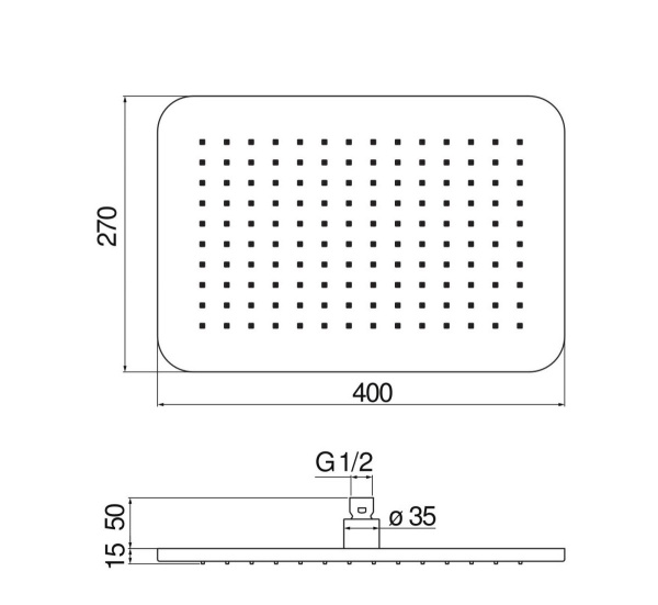 Верхний душ Nobili AD139/133CR Верхний душ Nobili AD139/133CR