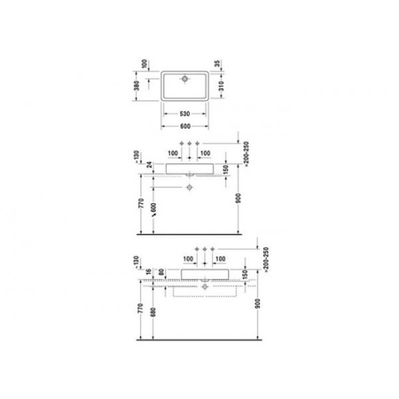 Умывальник Duravit 0455600000