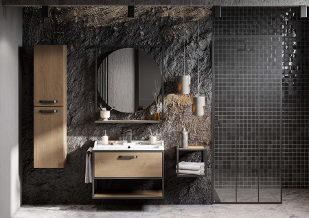 Тумба под раковину Aquaton Лофт Фабрик 80 1A242401LTDY0