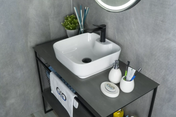 Раковина накладная (41х41) Gid N9443