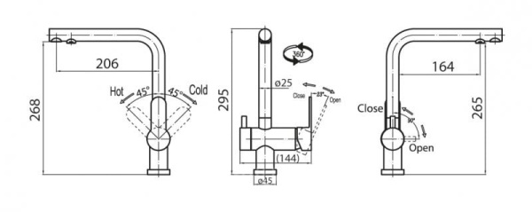 Комплект для кухни BelBagno Tanaro TAN-LACM-CRM
