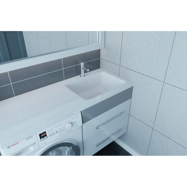 Раковина над стиральной машиной (60х60) Madera Kamilla 120 4627173210010 правая