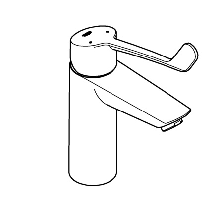 Смеситель для раковины без донного клапана Grohe Eurosmart 23984 003 (23984003) хром