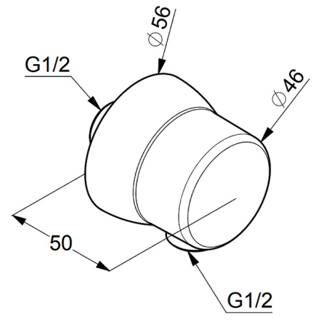 Подключение для душевого шланга Kludi Sirena 6306143-00
