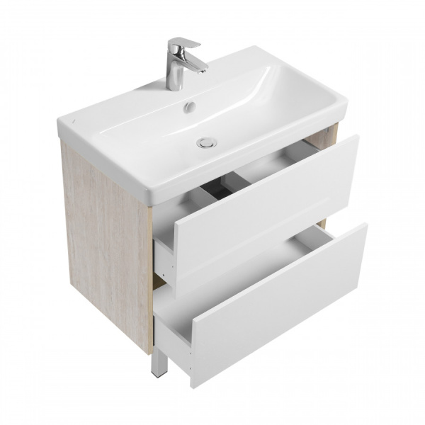 Тумба с раковиной Aquaton Сканди 80 1A2830K0SDB20