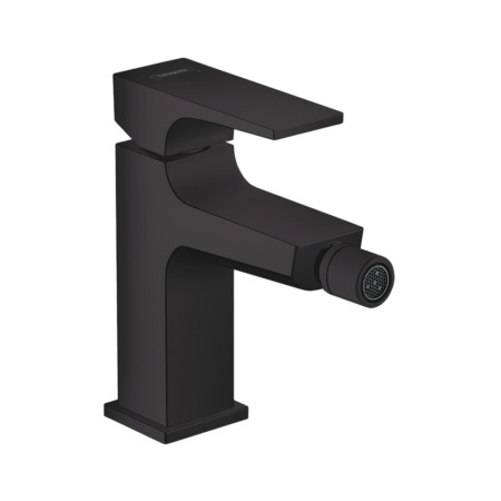 Смеситель для биде с донным клапаном Push-Open Hansgrohe Metropol 32520670 черный матовый