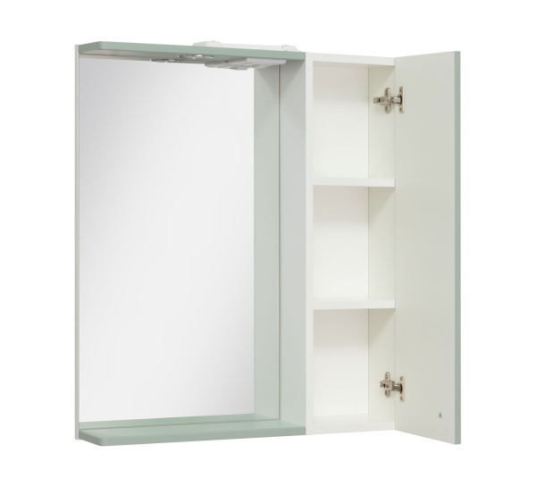 Зеркальный шкаф Runo правый мята Римини 65 (00-00001277)