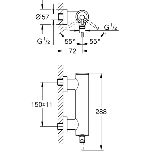 Смеситель однорычажный для душа Grohe Atrio New 32650 003 (32650003) Смеситель однорычажный для душа Grohe Atrio New 32650 003 (32650003)