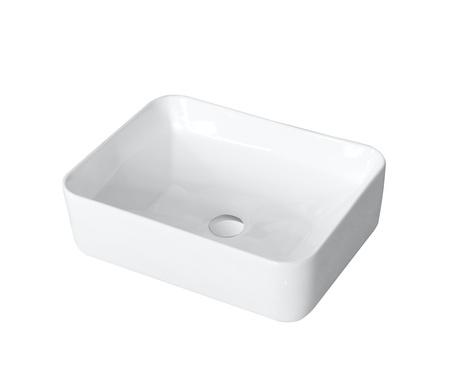 Раковина накладная (46,5х35) Orange  B02-460W белый глянец