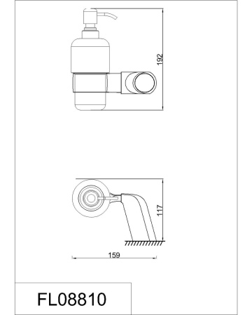 Дозатор  жидкого мыла RUSH Flores FL08810