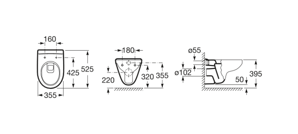 Унитаз подвесной Roca Victoria 34630300R